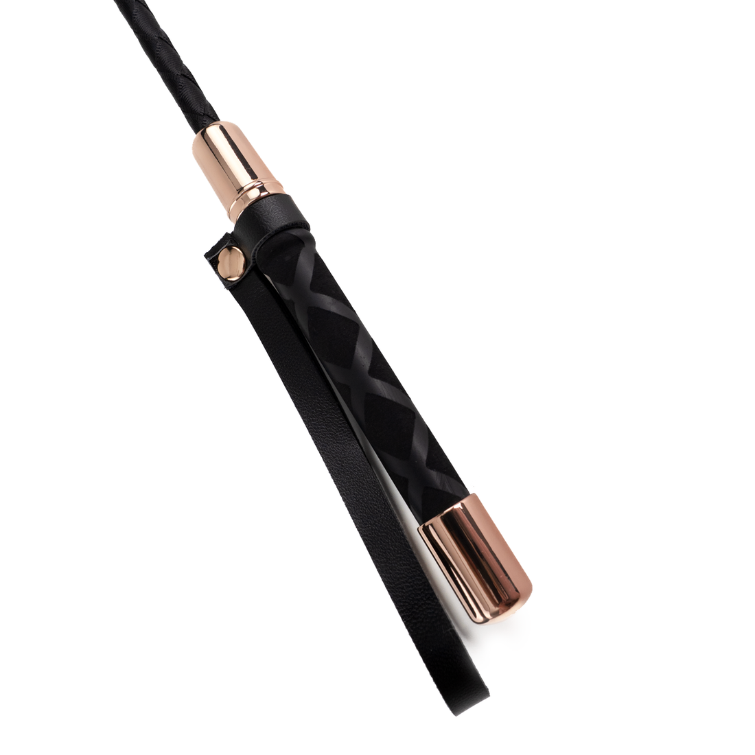 Opwindende zweep van kunstleer