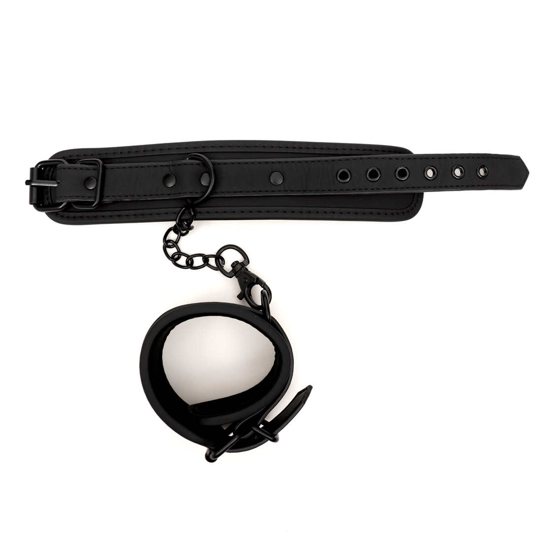 Zwarte Kunstlederen Handboeien