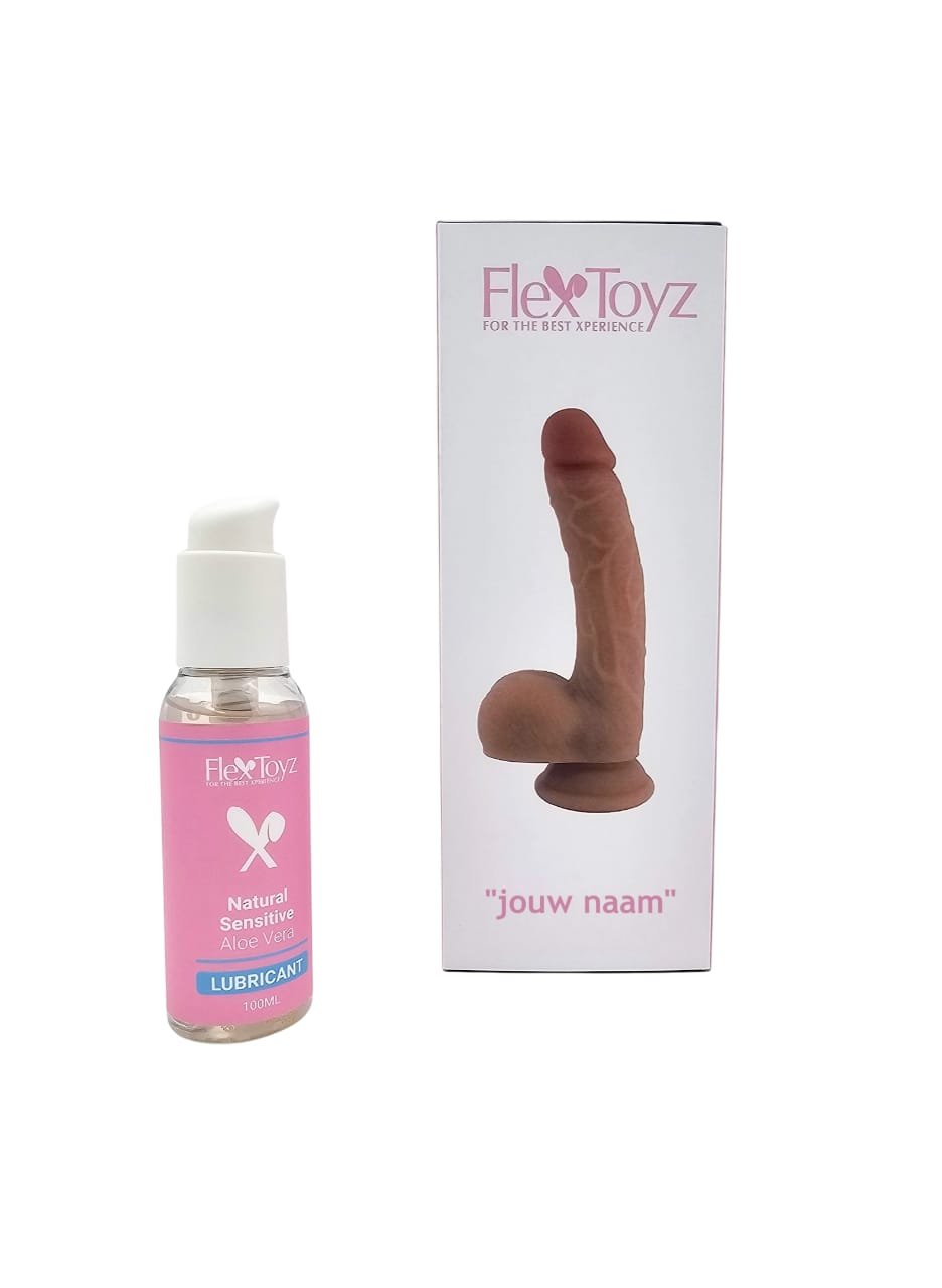 FlexToyz Dildo + Glijmiddel