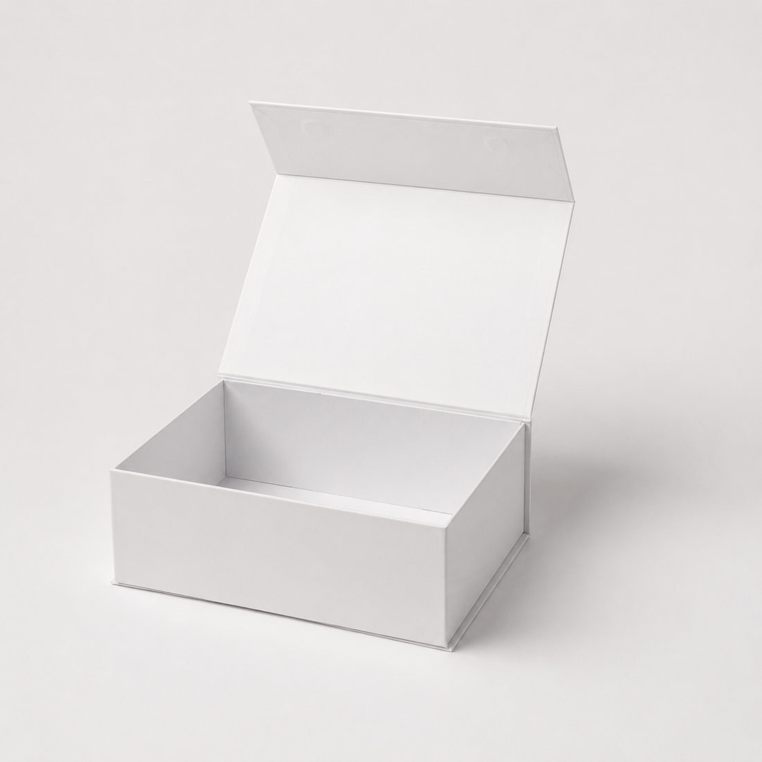 Open matwitte FlexToyz magneetdoos als luxe neutrale giftbox