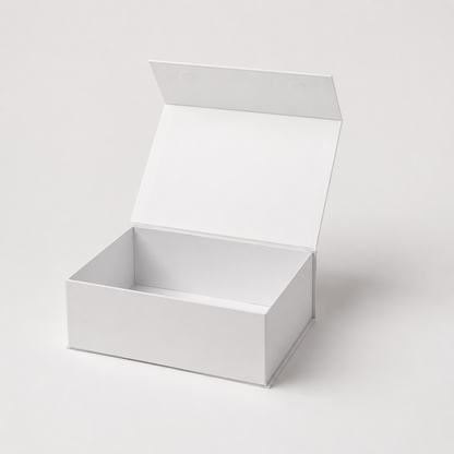 Open matwitte FlexToyz magneetdoos als luxe neutrale giftbox